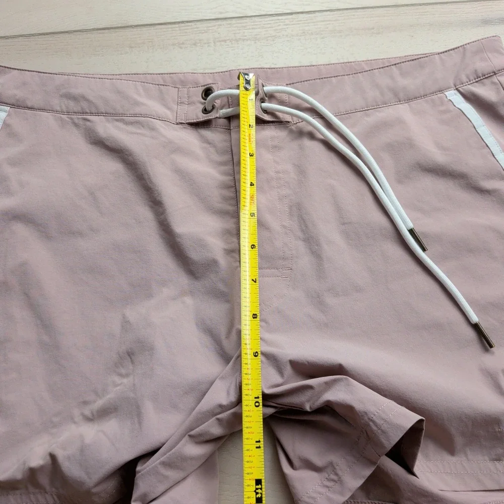Dandy‎ Del Mar Gaucho Board Shorts Swim Trunks Mens 36 Pink Striped Retro